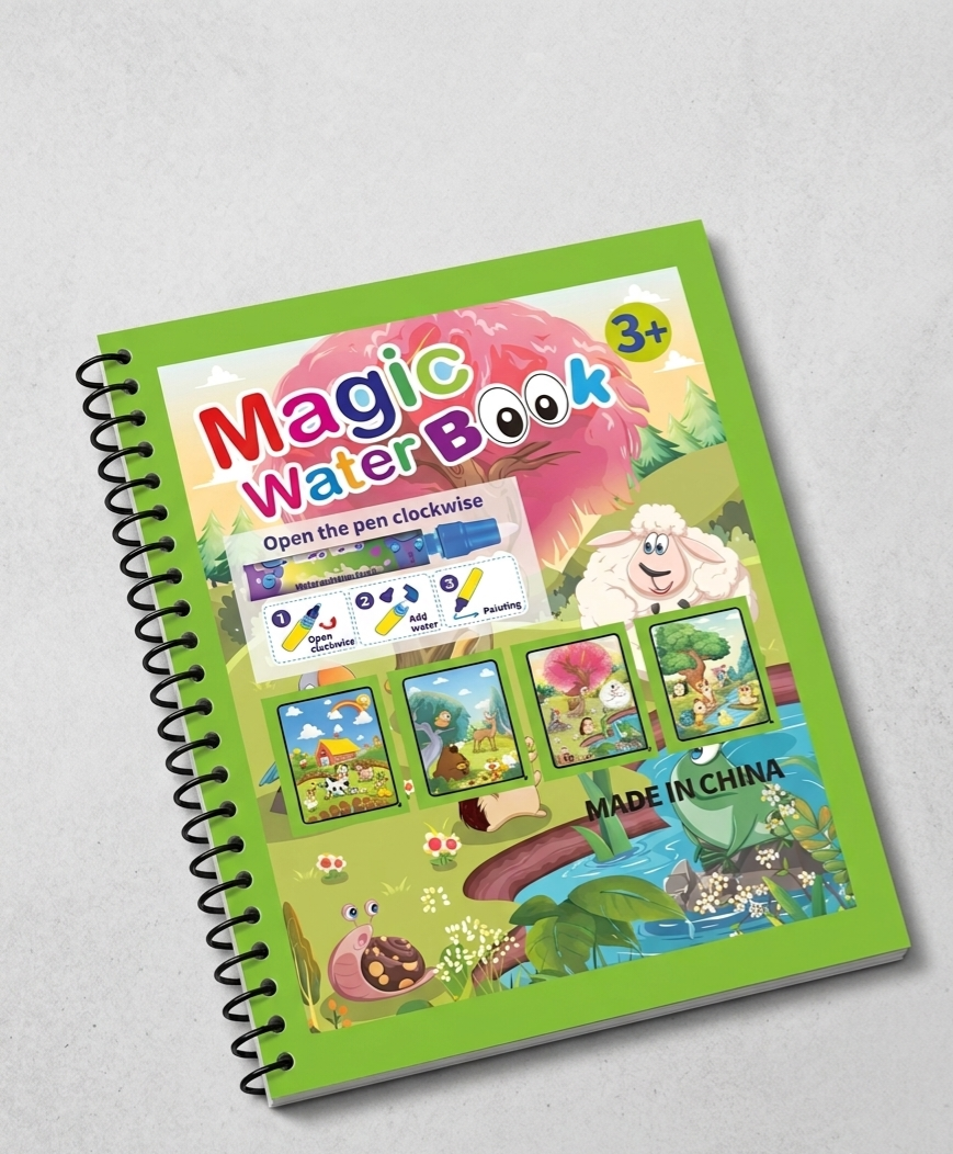 Maxims - Magic Water Reveal Coloring Book - Safari Magic