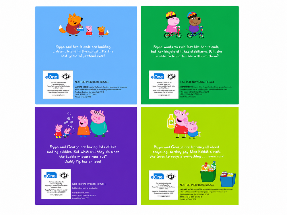 Maxims - Peppa Pig Mini Storybooks Set - Fun Filled Adventure - 4 Pcs