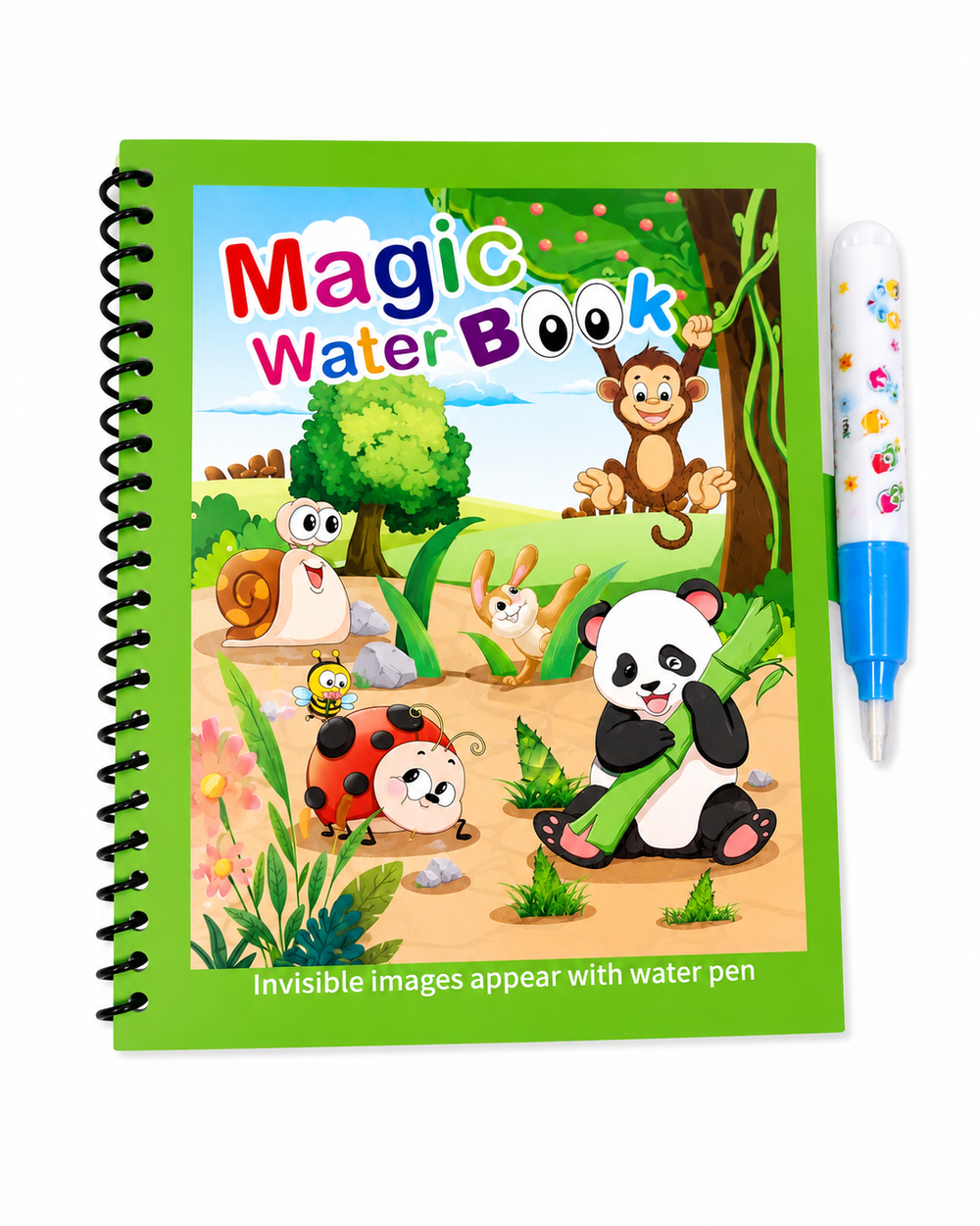 Magic Water Reveal Coloring Book - Jungle Adventure
