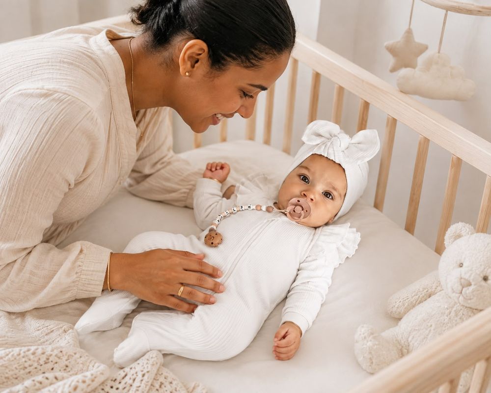 Maxims - Cotton Ribbed Zip Footed Romper & Bow Set - White
