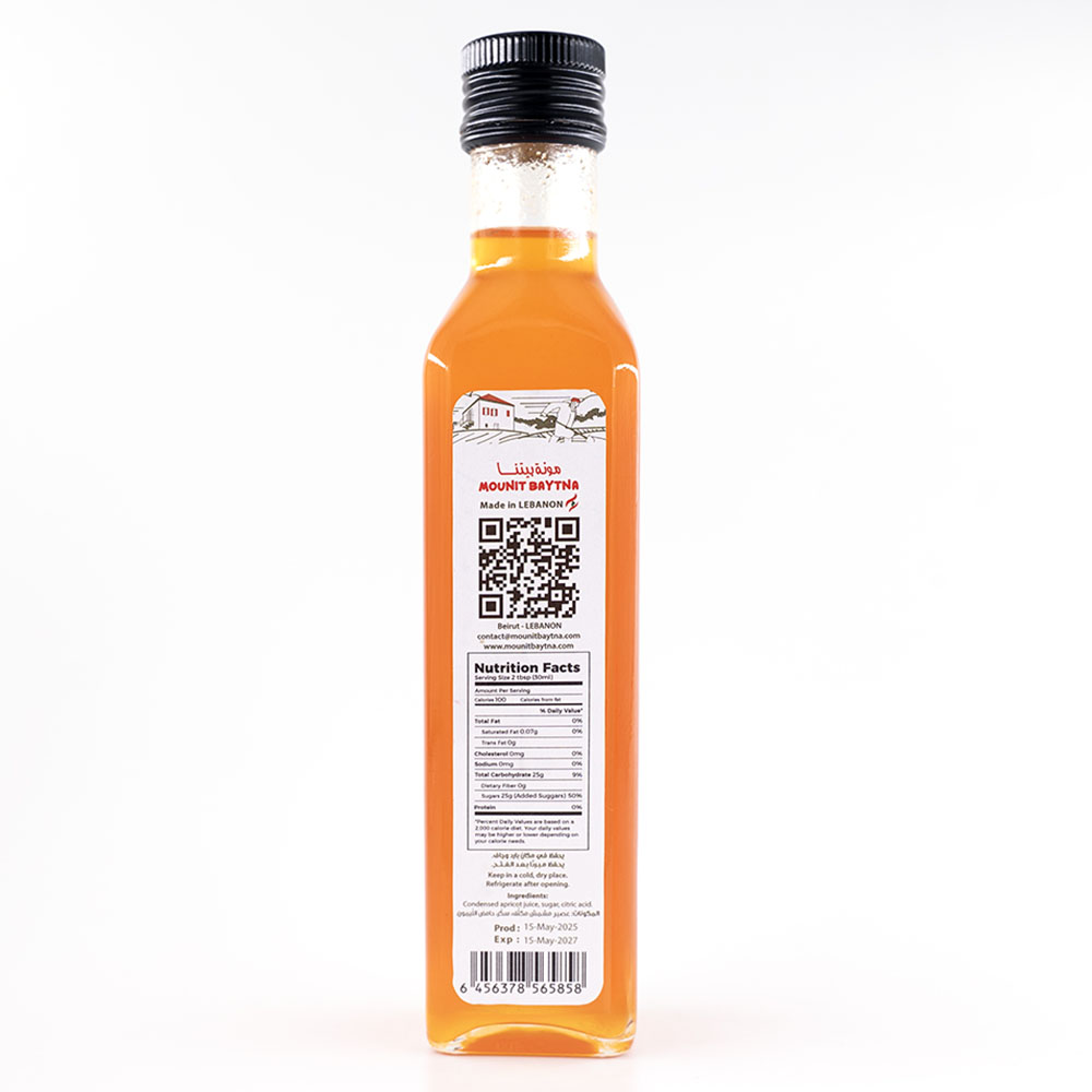 Mounit Baytna - Apricot Syrup - 250 ml