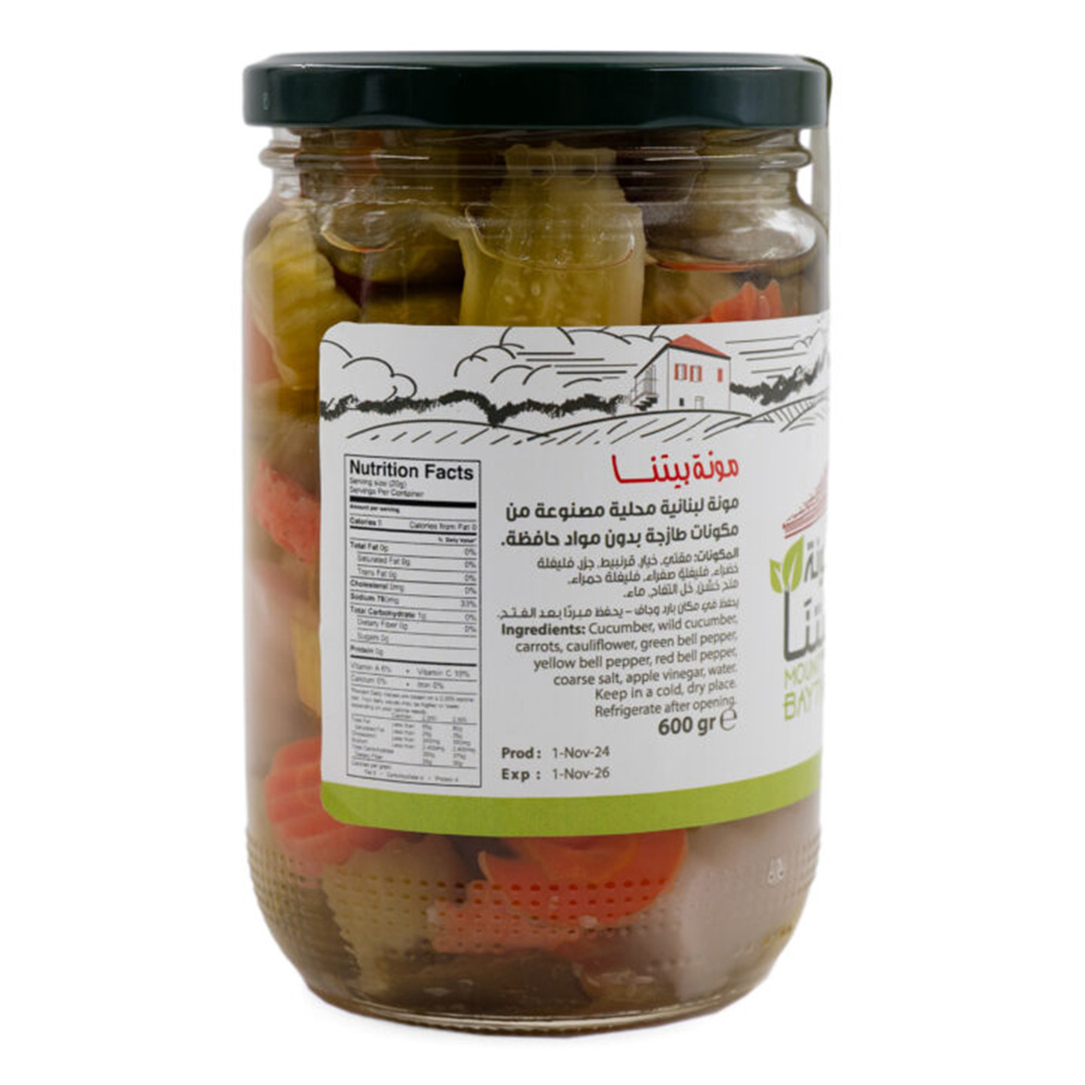 Mounit Baytna - Mixed Pickle - 600 gm
