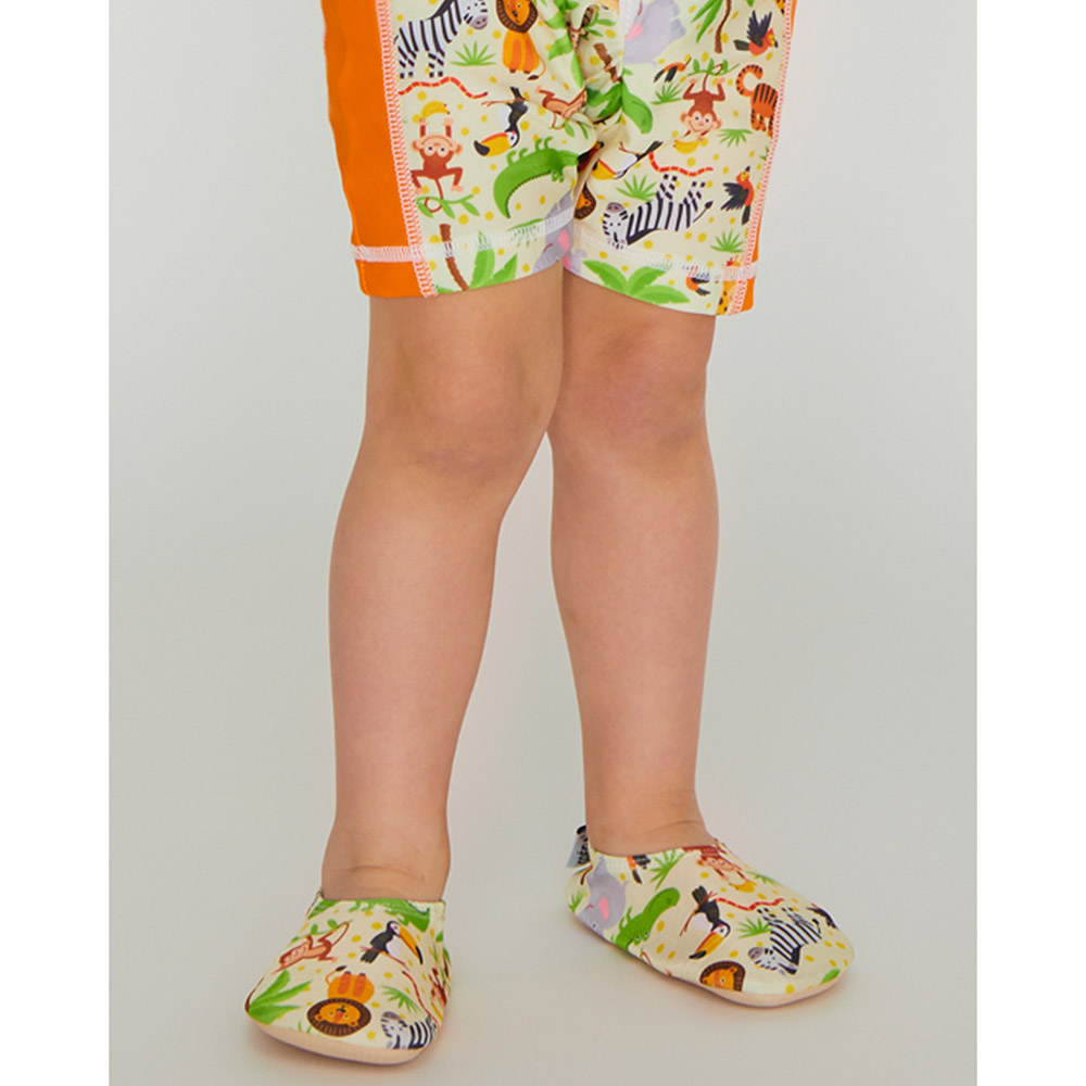 Coega Sunwear Boys Pool Shoes Jungle Animals - Green