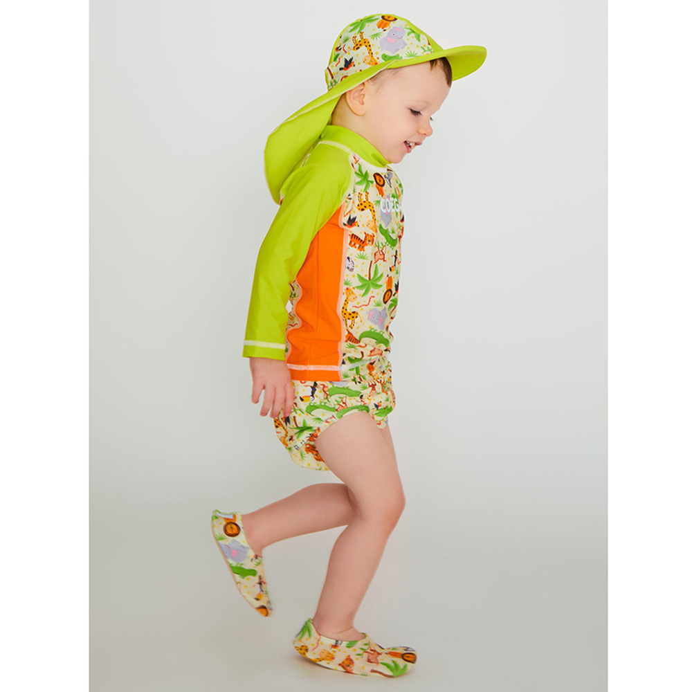 Coega Sunwear Boys Pool Shoes Jungle Animals - Green