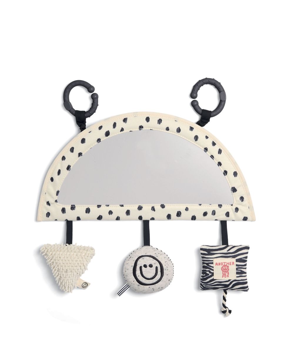 Mamas & Papas - Another Fox Car Seat Toy - Black/White