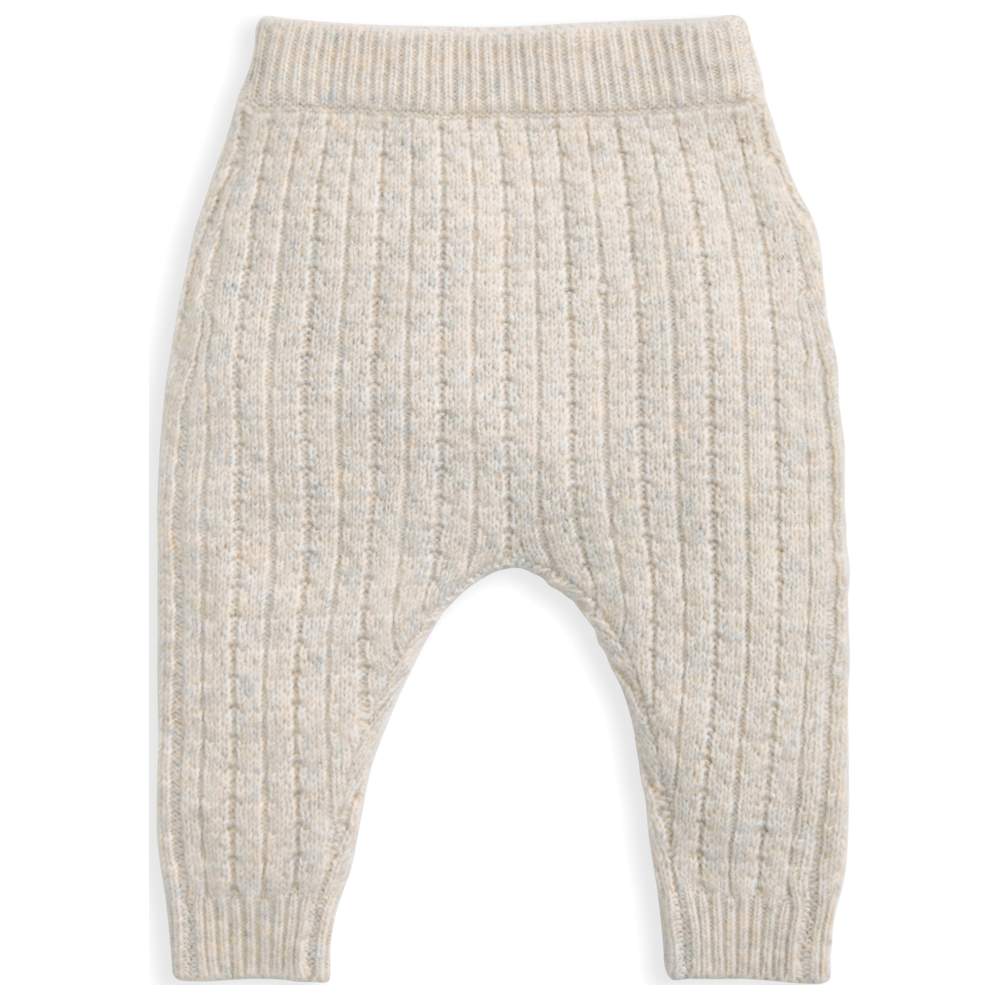 Mamas & Papas Baby's Cable Knit Sweatshirt & Pants - 2 Pcs