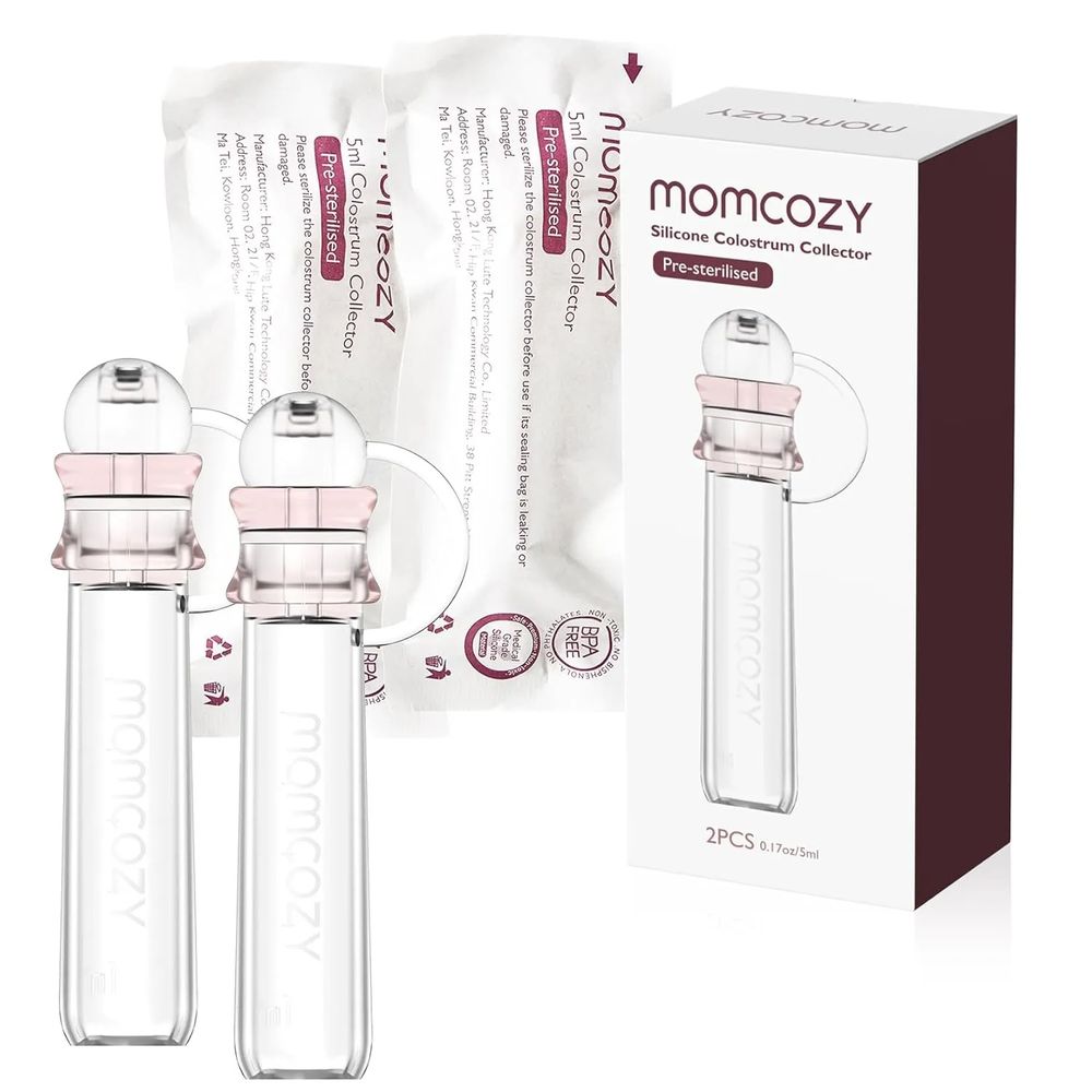 Momcozy - Pre-Sterilised Colostrum Collector Kit - White - 2 Pcs