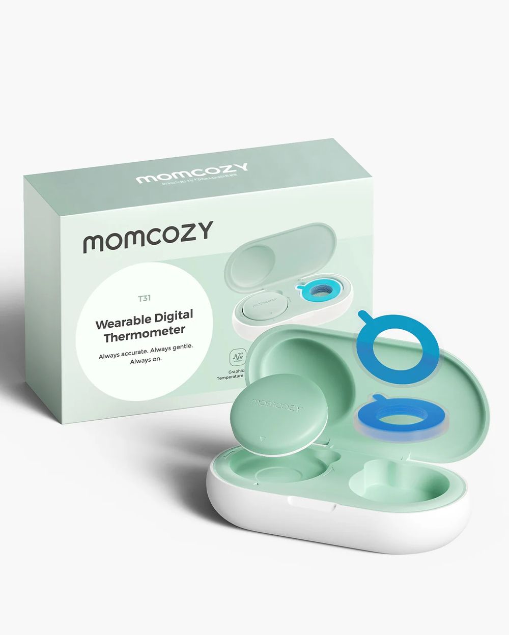 Momcozy - Wearable Digital Thermometer T31 - Green