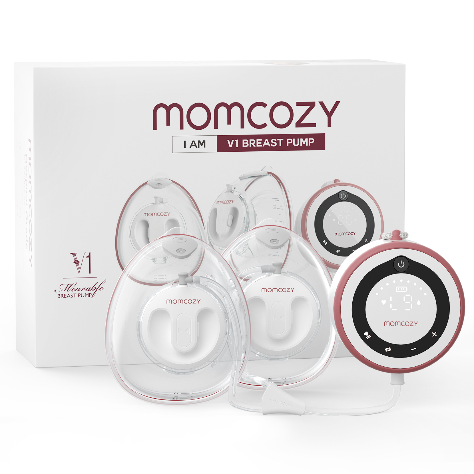 Momcozy - V1 Pro Hospital-Grade Wearable Breast Pump - White