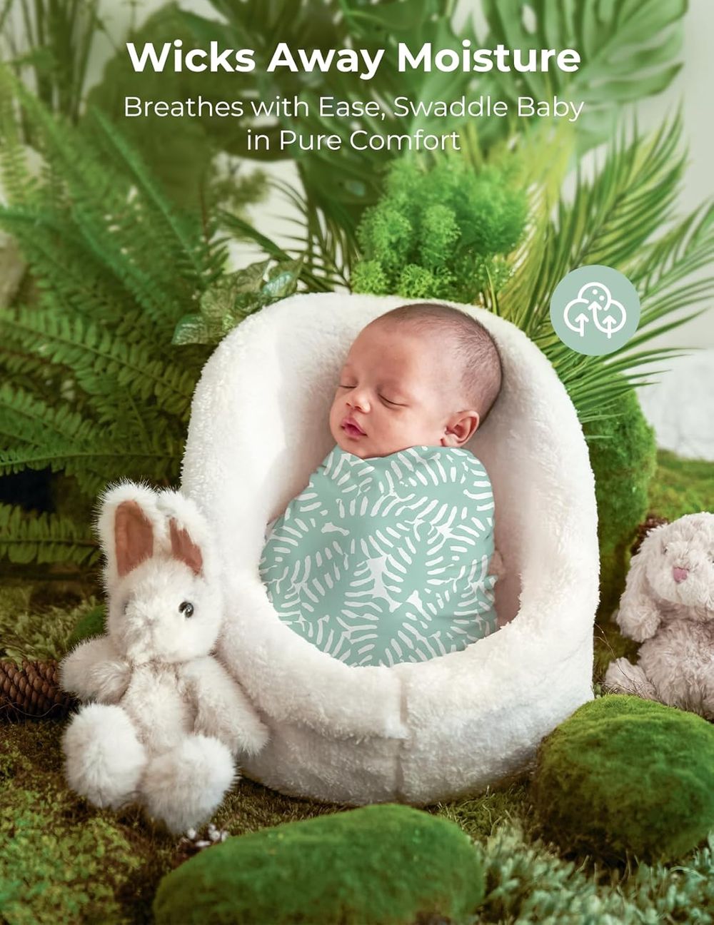Momcozy Muslin Swaddle Blanket Set - Bravery - 4 Pcs