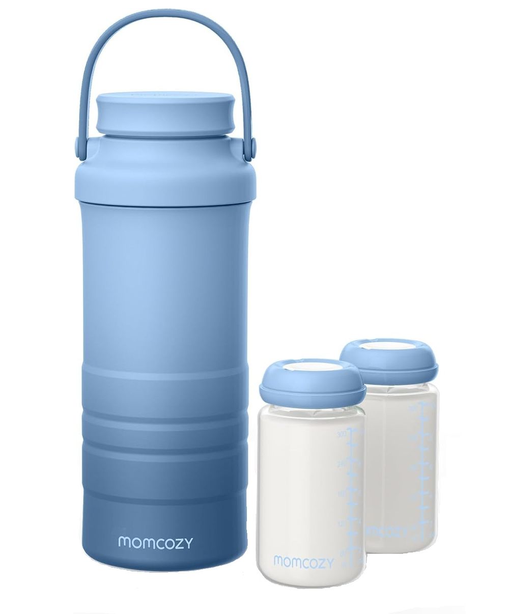 Momcozy - Portable Breast Milk Cooler - Blue - 650 ml