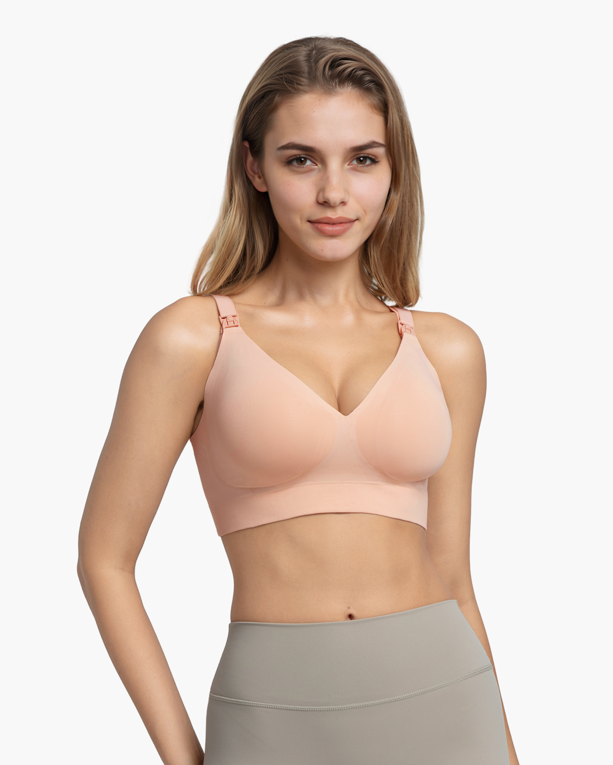 Momcozy CoolFit Nursing Bra - Beige