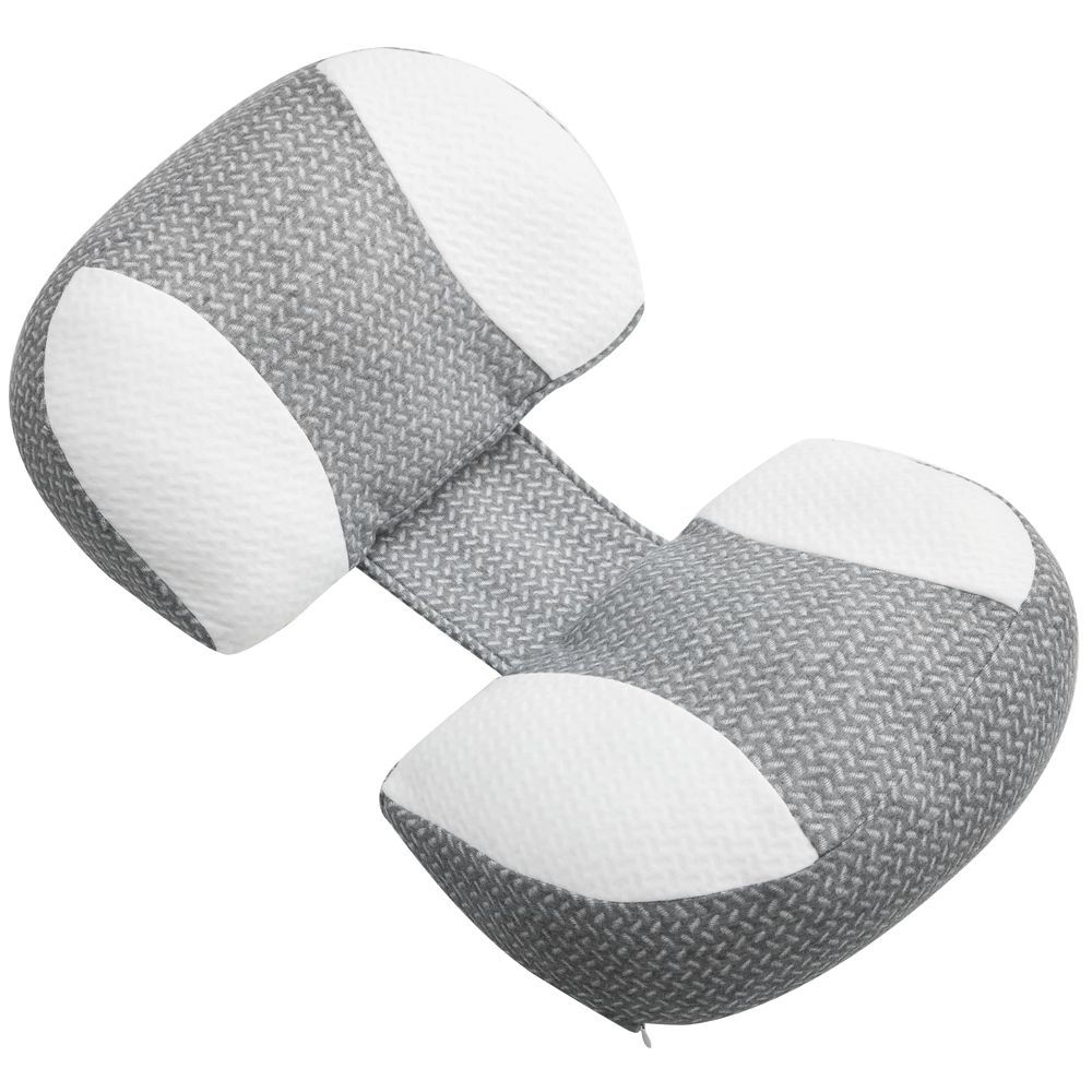 Momcozy W-Shaped Pregnancy Pillow - Grey - Plus