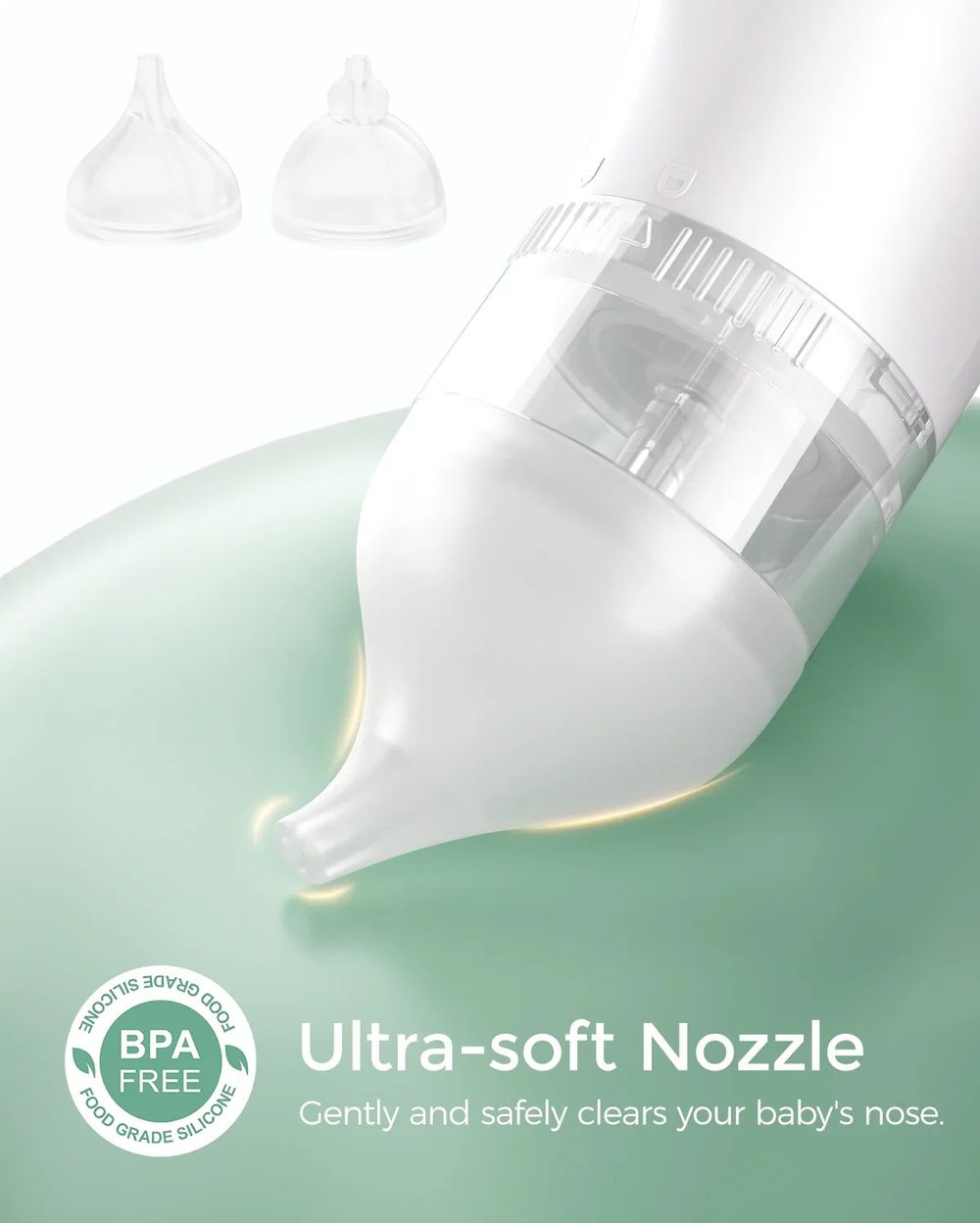 Momcozy - 2-in-1 Breezyclear Nasal Aspirator Replacement Heads - 3 Pc Set