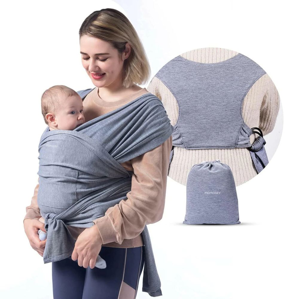 Momcozy - Baby Wrap Carrier - Grey