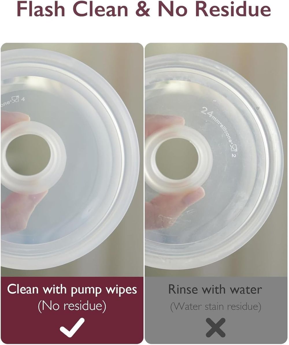Momcozy - Natural Breast Pump Wipes Cleaning On-the-go - 30 pcs