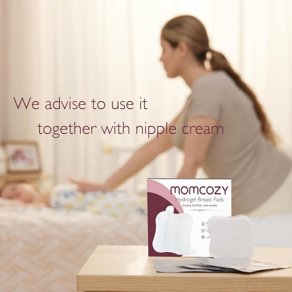 Momcozy - Hydrogel Breast Pads - White - Pack of 6
