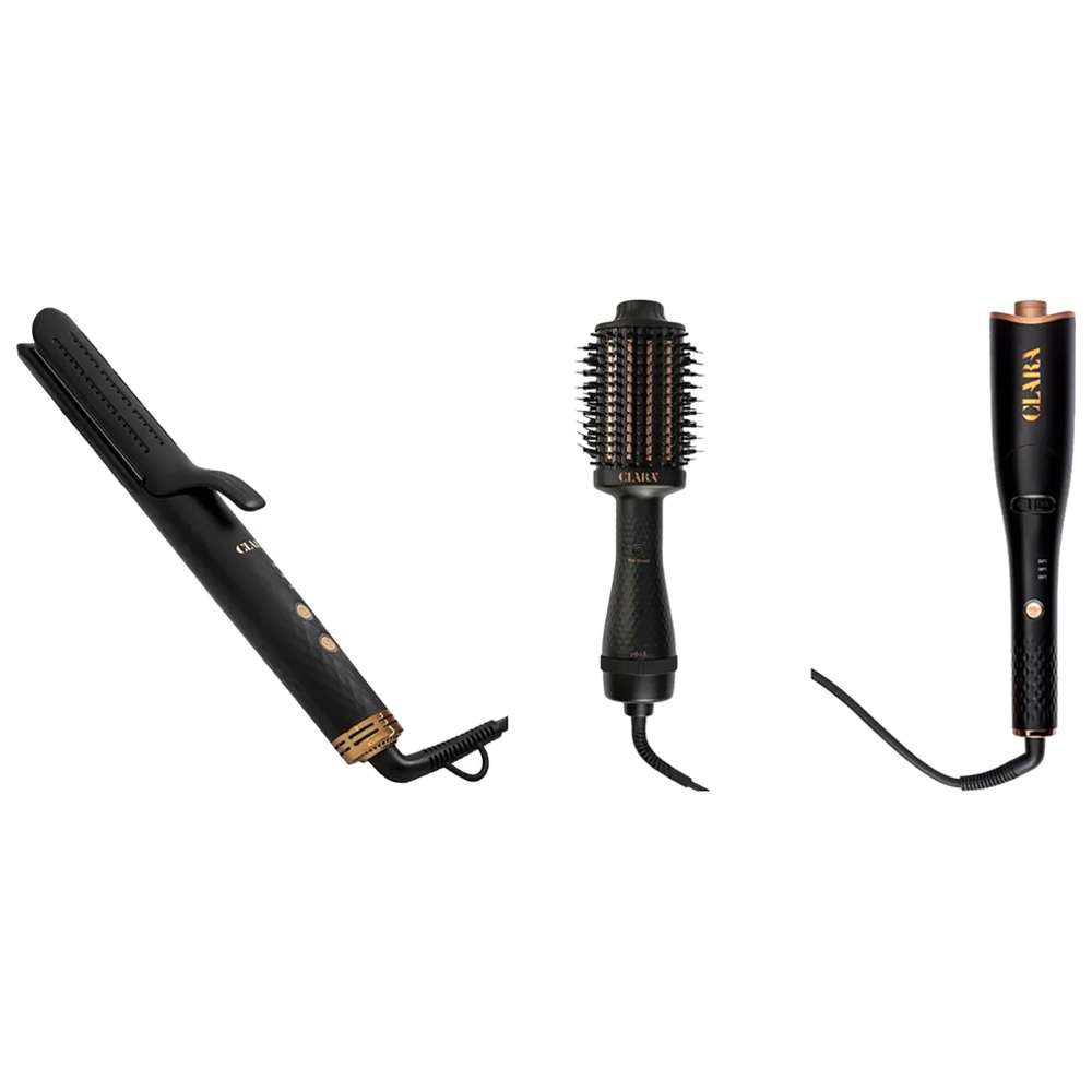 Clara - Auto Hair Curling With Hair Straightener & Advanced Styler - Black