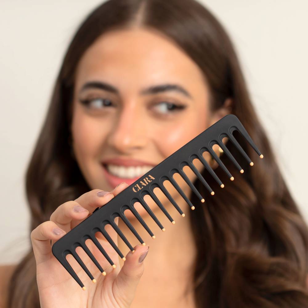 Clara - Comb Brush - Black