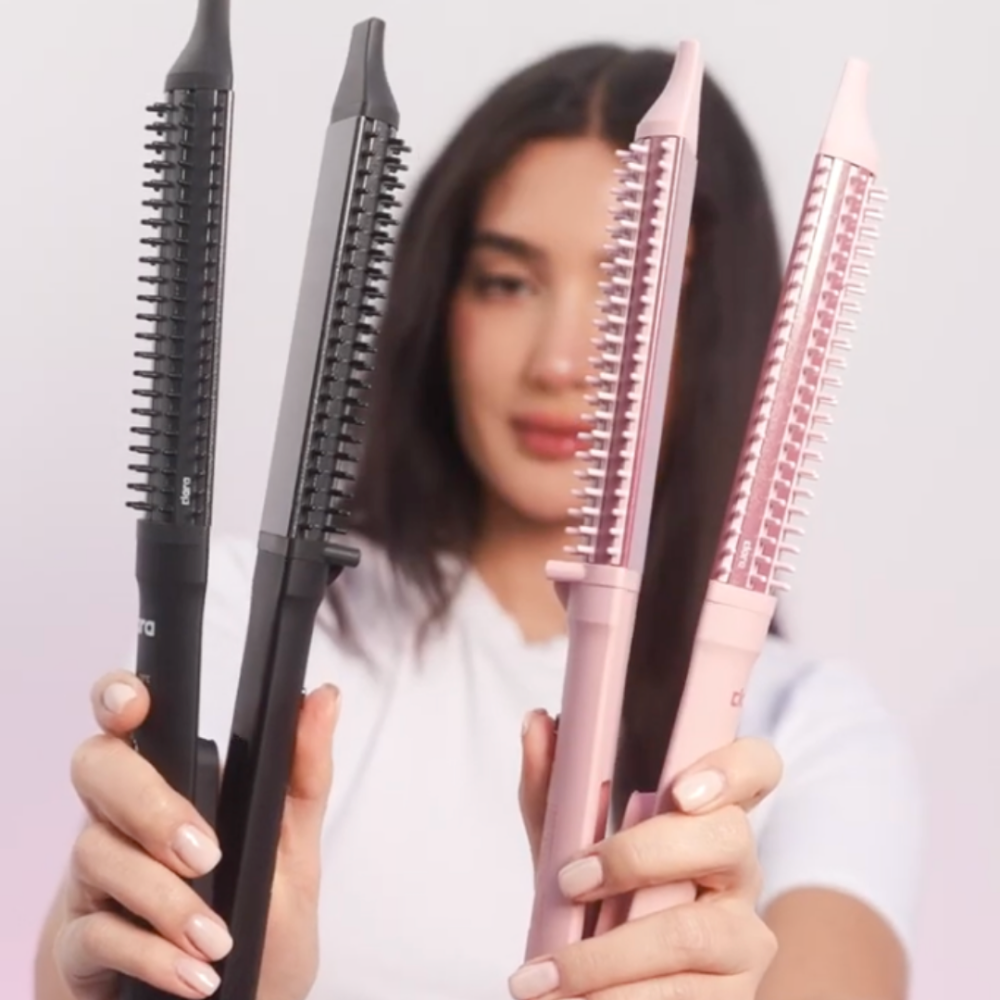 Clara - 2-in-1 Dual Slim Hair Straightener Brush