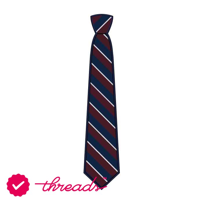 Full Tie - Burgundy Navy - Size 6 - The Winchester School - Jebel Ali