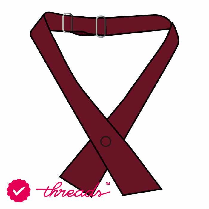 Crossover Tie - Maroon - CAM - The Cambridge High School - Abu Dhabi