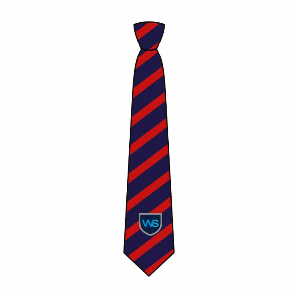 Unisex Elastic Tie - Navy Red Stripe - Grades 1-6 - GEMS Westminster School - Ras Al Khaimah