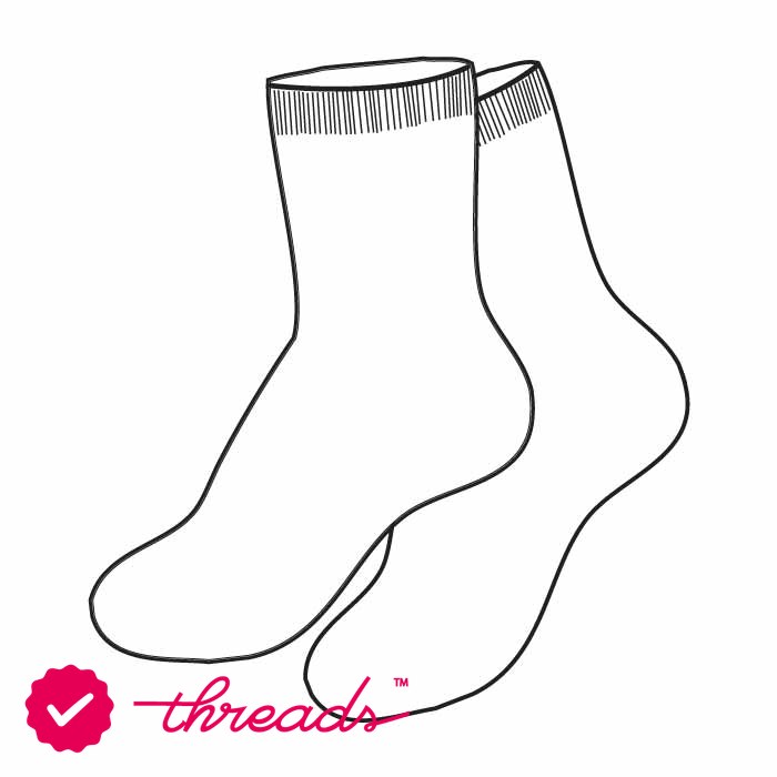5 Packs White Socks - White - GEMS United Indian School - Abu Dhabi