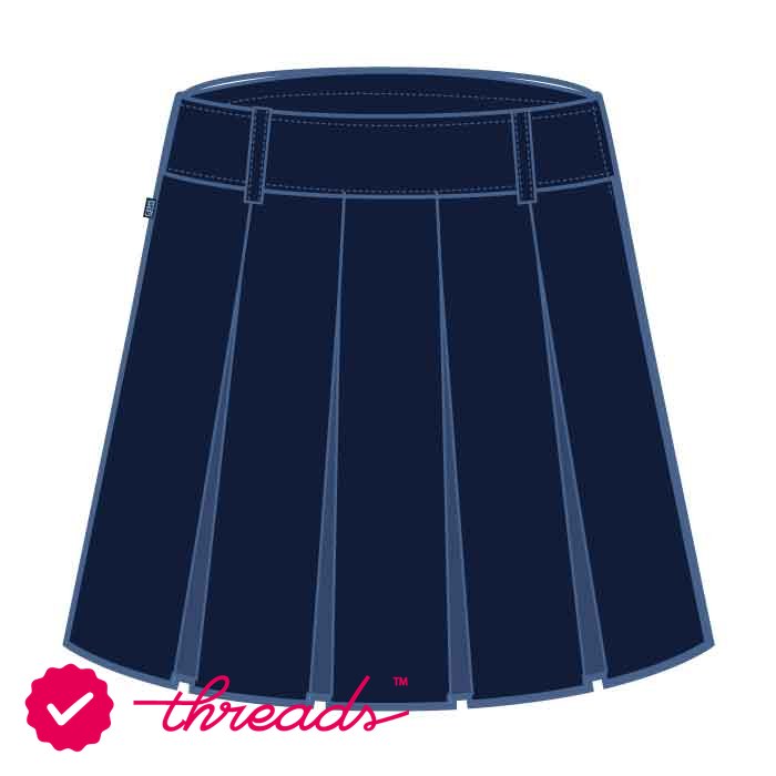 Girls Knee Skirt - Navy - GEMS Modern Academy - Dubai