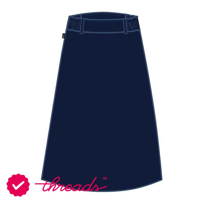 Girls Long Skirt - Navy - GEMS United Indian School - Abu Dhabi