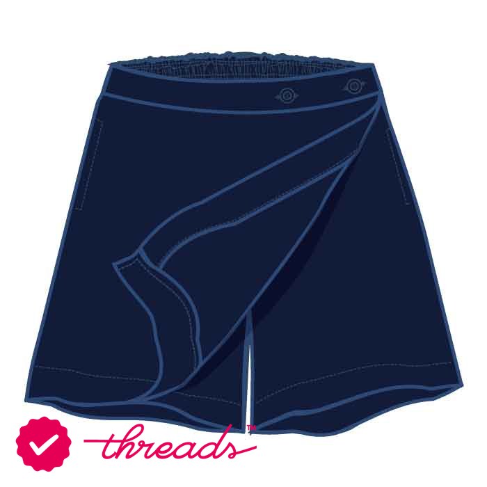 Navy Pinstriped Skort - The Winchester School - Jebel Ali
