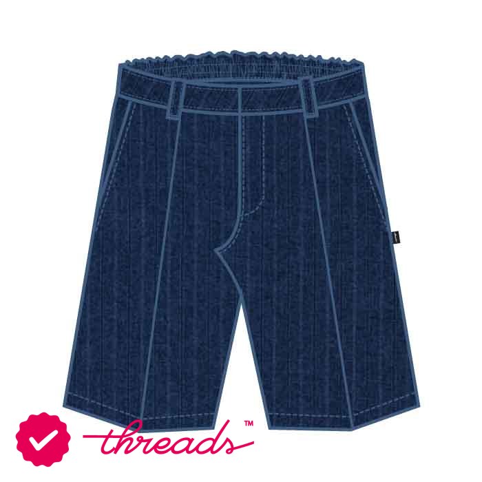 Boys Pinstriped Shorts - Navy - Primary - GEMS Royal Dubai School