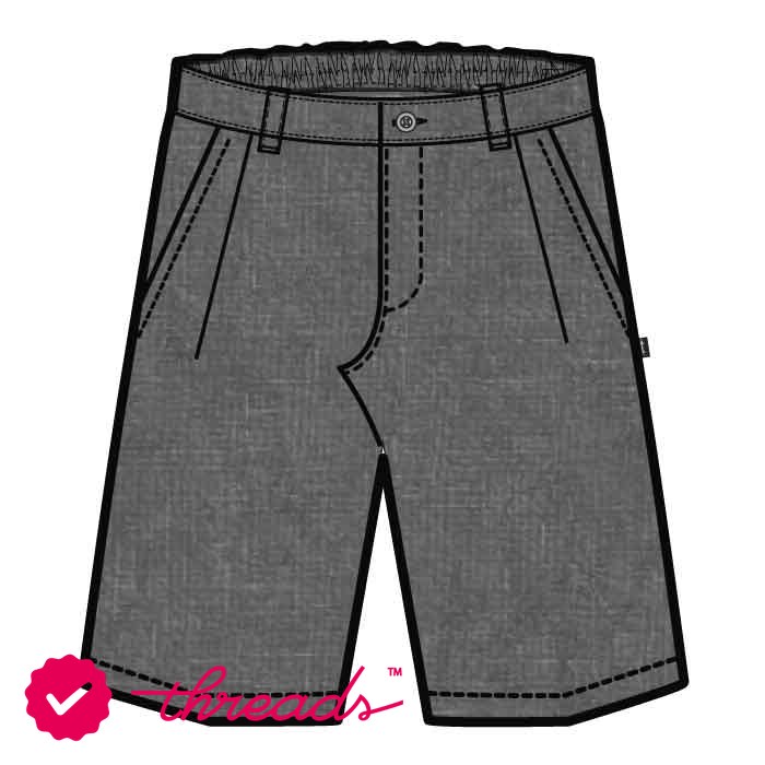 Boys Shorts - Grey - Grade 1-6 - GEMS National School - Boys