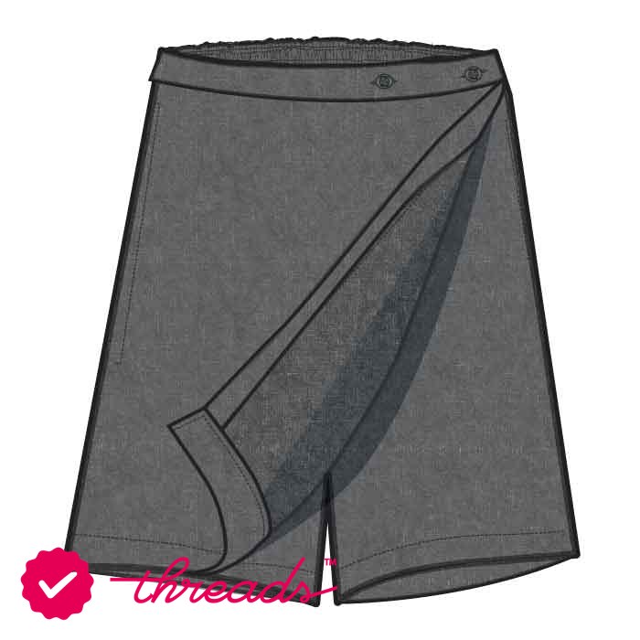 Girls Calf Length Skort - Grey - GEMS Al Barsha National School