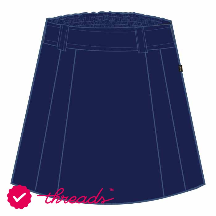 Knee Skirt - Navy - Grade 3-6 - GEMS Founders School - Masdar City