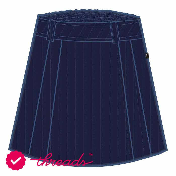 Pinstripe Knee Skirt - Pinstripe - Grade 7-11 - GEMS Founders School - Masdar City