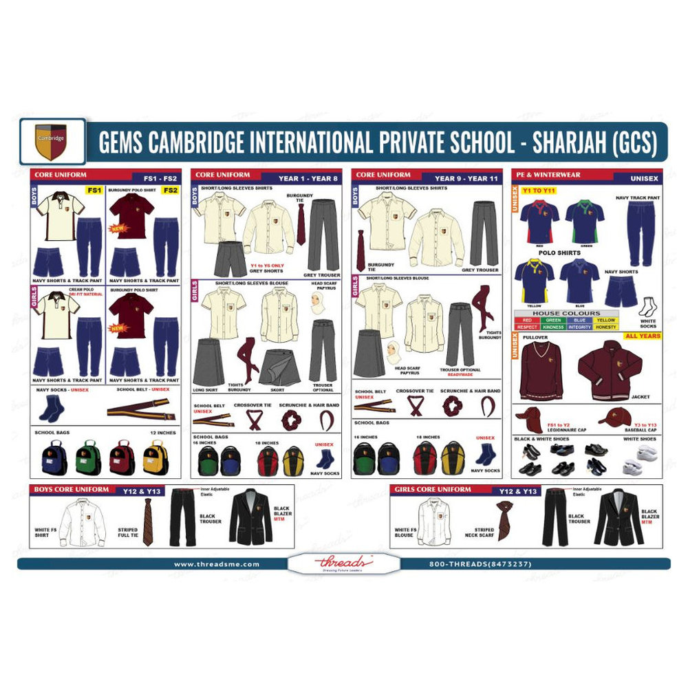Boys Shorts - Grey - GEMS Cambridge International Private School - Sharjah
