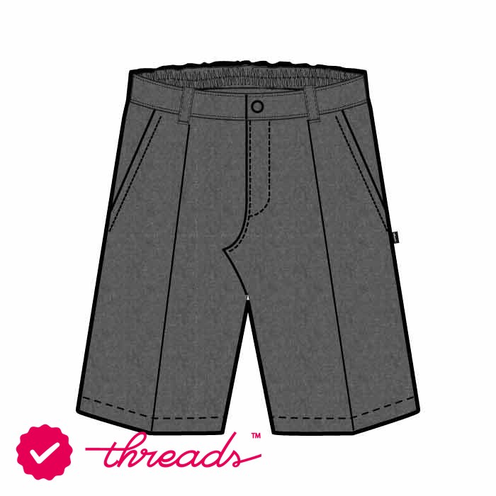 Boys Shorts - Grey - GEMS Cambridge International Private School - Sharjah