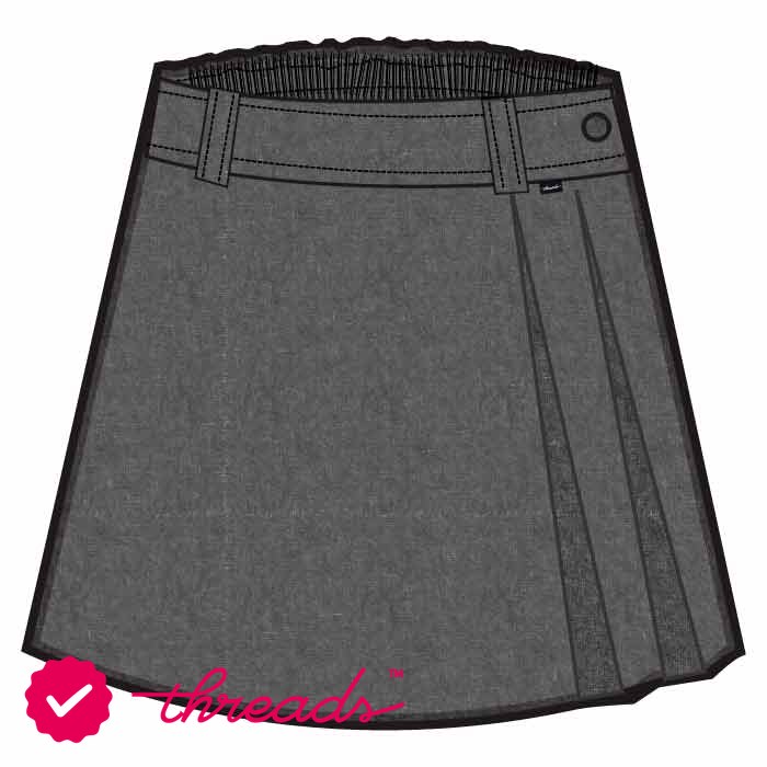 Knee Skirt - Grey - GEMS Cambridge International School - Abu Dhabi
