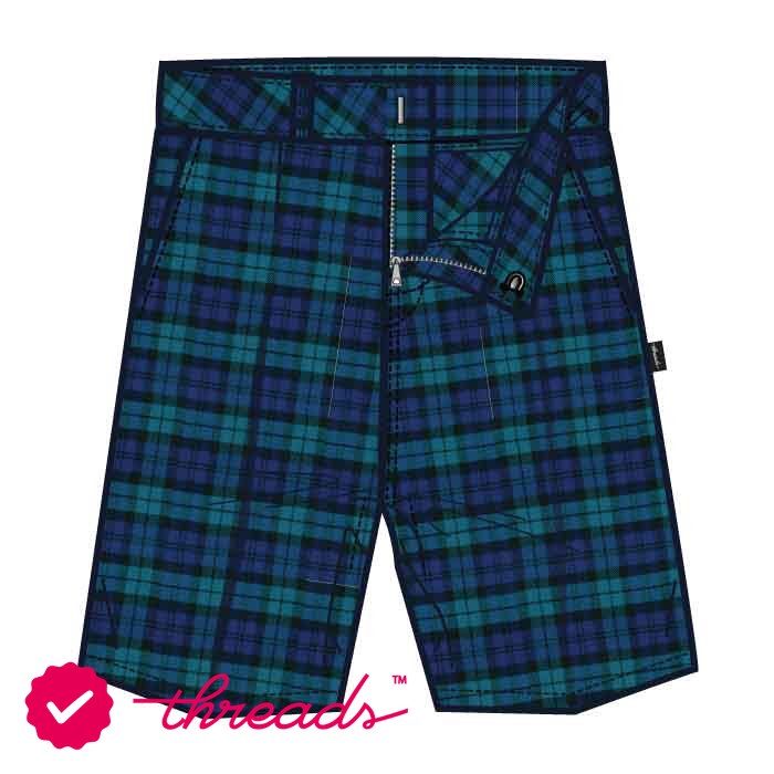 Shorts - Green Navy Tartan - Grades 1-6 - GEMS Jumeirah Primary School