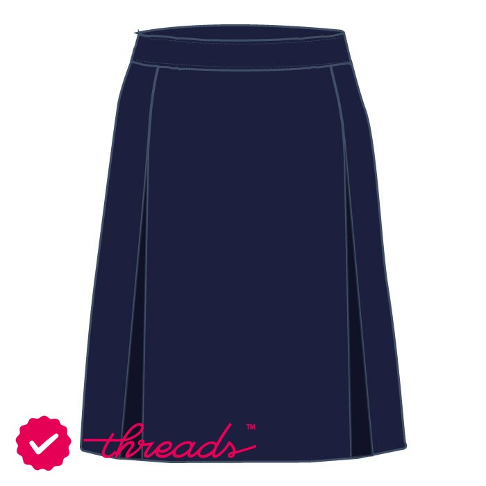 Girls Long Skirt - Navy - Grades 6-10 - GEMS International School