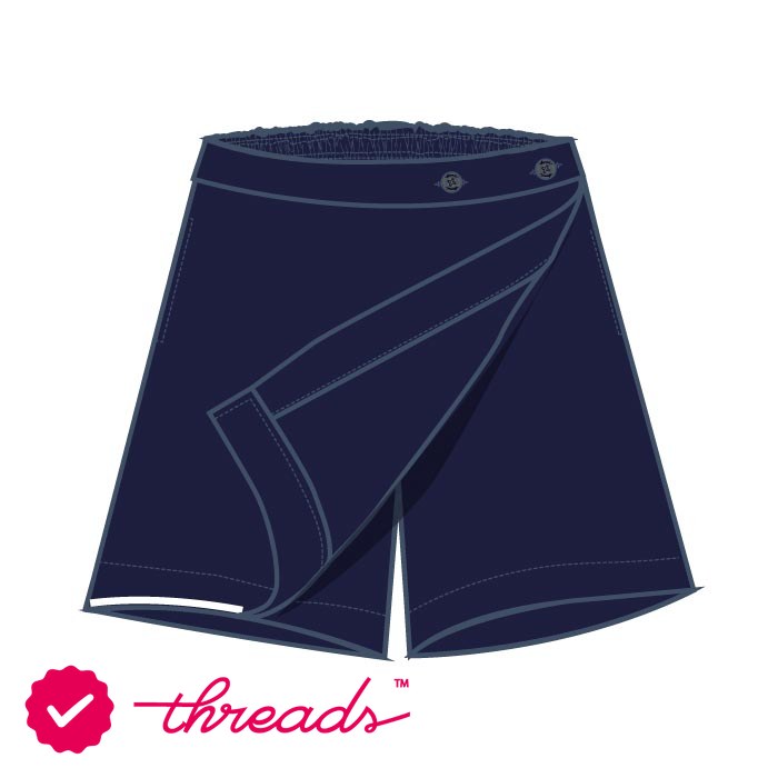 Girls Skort - Navy - FS1-5 - GEMS International School