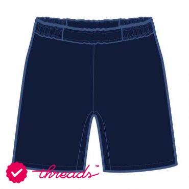 Wesgreen International School - Boys’ Full Elastic Shorts Kg1-G2 Navy