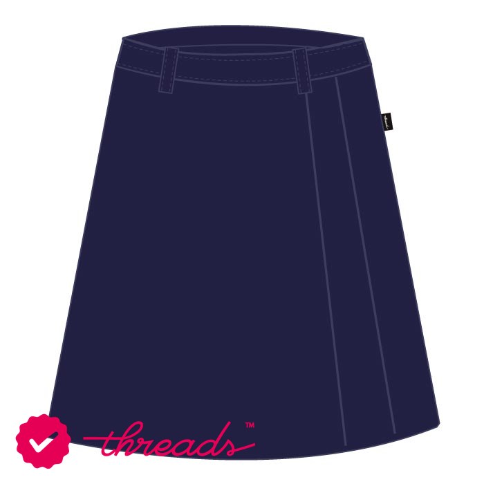 Wesgreen International School - Navy Knee Skirt G3-12