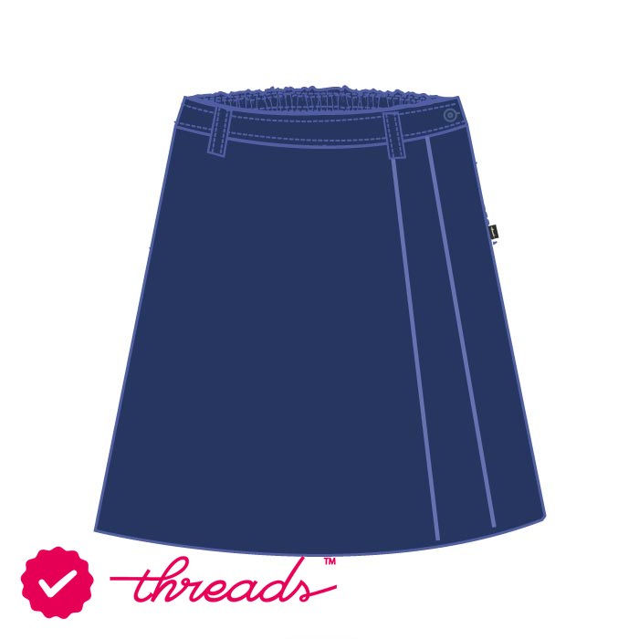 Girls Knee Skirts - Navy - Grade 6-Grade 10 - GEMS Our Own English High School - Al Ain