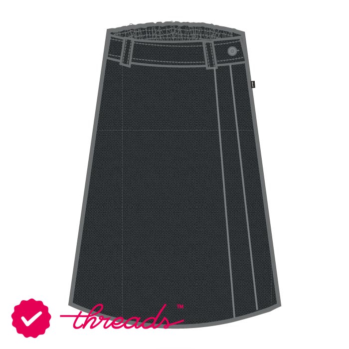 Girls Long Skirts - Grey - Grade 11-Grade 12 - GEMS Our Own Indian School - Dubai
