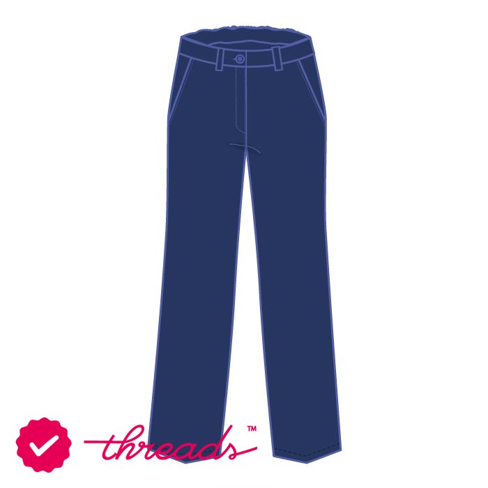 Girls Trousers - Navy - Grade 1-Grade 10 - GEMS Our Own Indian School - Dubai