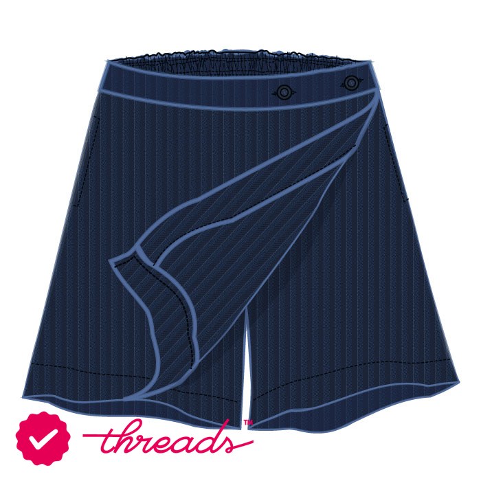 Pinstriped Skort - Navy - GEMS Winchester School - Dubai
