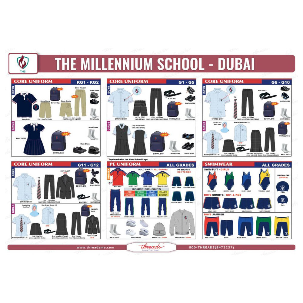 Boys Shorts - Dark Grey - Grades 1-5 - The Millennium School - Dubai