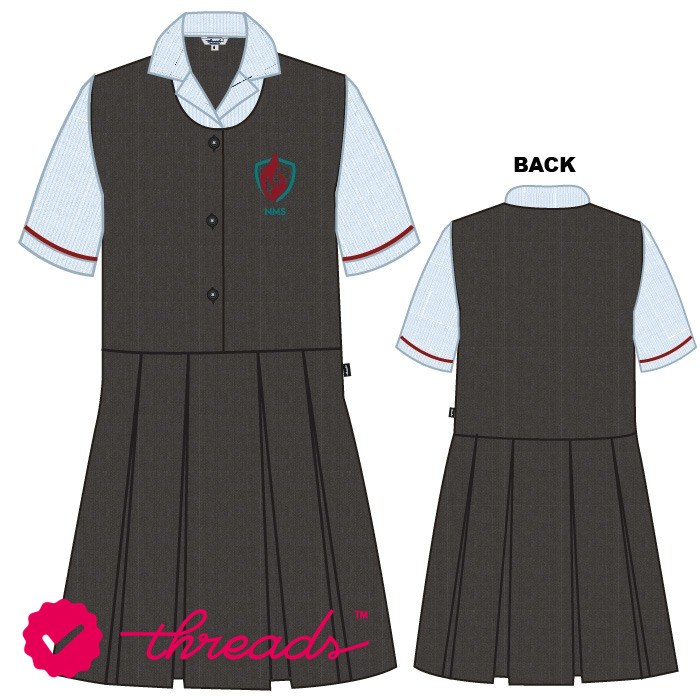 Dress - Lt Blue/Dk Grey - G1-G5 - GEMS New Millennium School - Al Khail